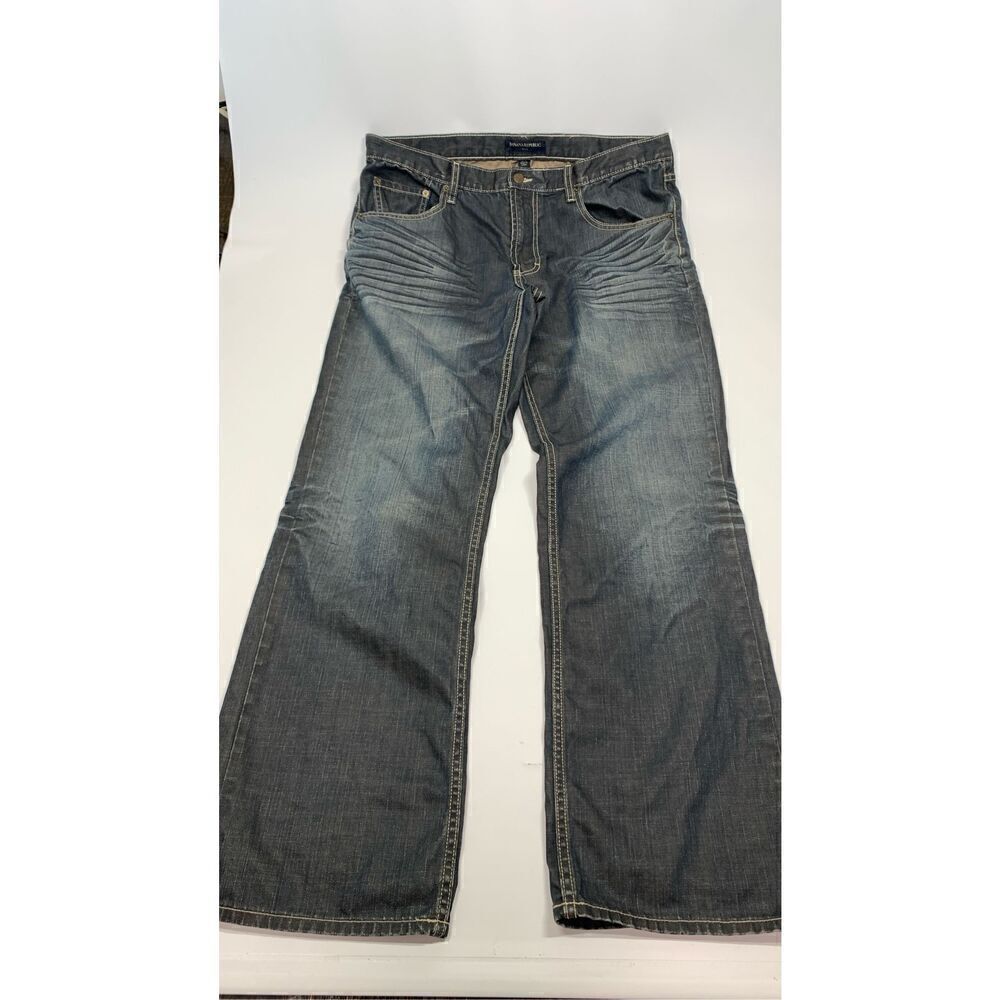 Banana Republic Men's Five-Pocket Full Length High Rise Jeans Blue Size 36/32